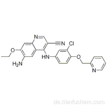 3-Chinolincarbonitril, 6-Amino-4 - [[3-chlor-4- (2-pyridinylmethoxy) phenyl] amino] -7-ethoxy-CAS 848139-78-6
